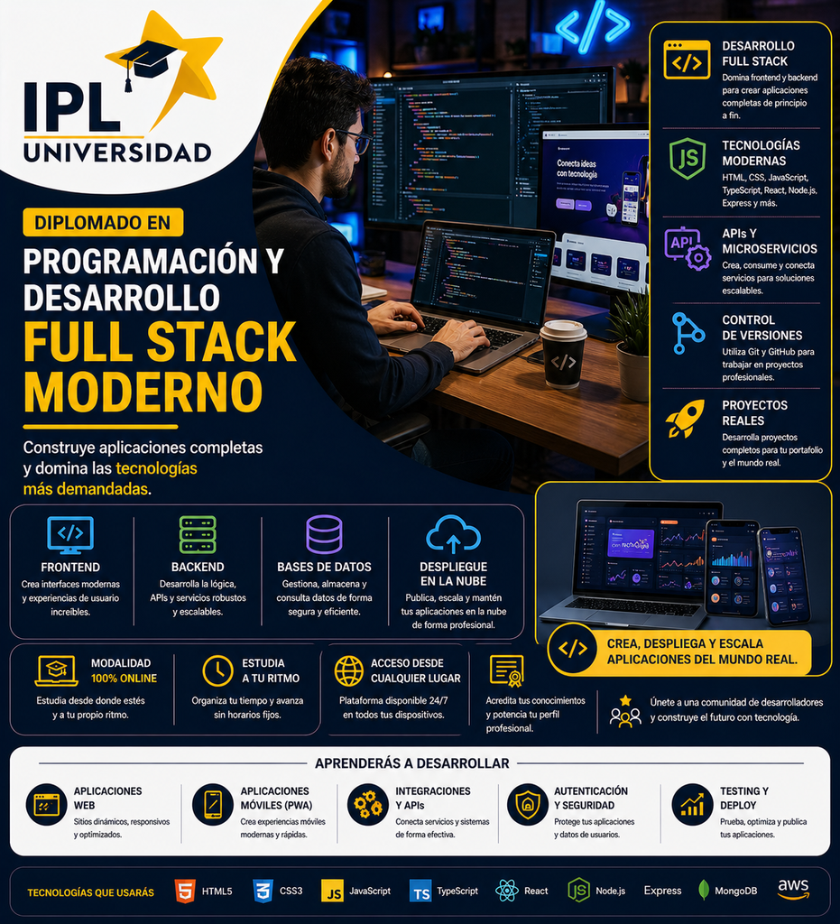 Programación y Desarrollo Full Stack Moderno 
