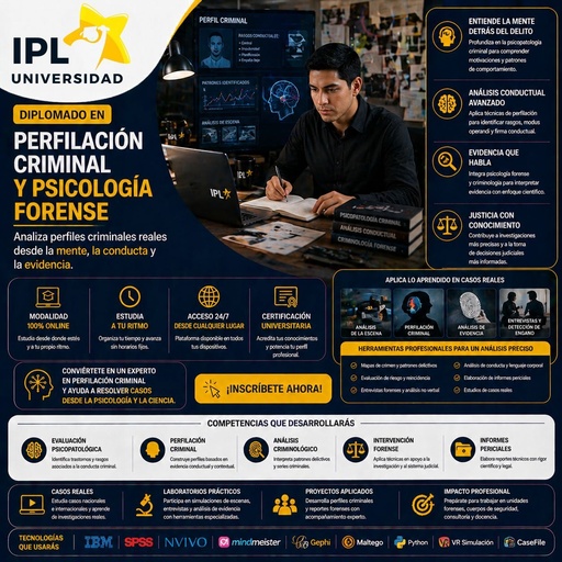 [PCP-EC-D] Perfilación Criminal y Psicología Forense