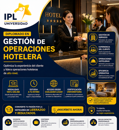 Diplomado Gestión de Operaciones Hotelera